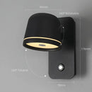 GobekUsa LED Wall Lamp: Touch Dimmer, Adjustable 3-CCT Brightness Wall Sconce