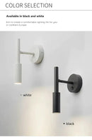 GobekUsa LED Wall Lamp Reading Light Adjustable Rotation Bedroom Spotlight