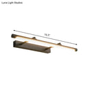 GobekUsa Minimalist Metal Vanity Light – 16.5"/24.5" Wall Mounted LED Sconce in Warm/White for Restroom