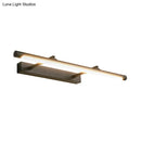 GobekUsa Minimalist Metal Vanity Light – 16.5"/24.5" Wall Mounted LED Sconce in Warm/White for Restroom