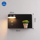 GobekUsa LED Wall Lights with Switch, USB Charging Interface for Bedroom, Living Room Decoration