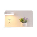 GobekUsa LED Wall Lights with Switch, USB Charging Interface for Bedroom, Living Room Decoration