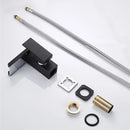 GobekUsa LED Waterfall Basin Faucet - Single Handle Mixer Tap in White, Black, or Chrome