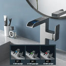 GobekUsa LED Waterfall Basin Faucet with Temperature Display - 360° Rotation