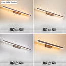 GobekUsa Sleek Coffee Linear LED Vanity Sconce for Minimalist Bathrooms