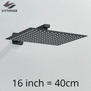 GobekUsa 16" Luxury Rain Shower Head with Wall Mounted Shower Arm - Bathroom Accessory