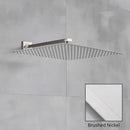 GobekUsa 16" Luxury Rain Shower Head with Wall Mounted Shower Arm - Bathroom Accessory