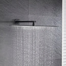 GobekUsa 16" Luxury Rain Shower Head with Wall Mounted Shower Arm - Bathroom Accessory