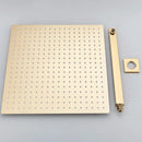 GobekUsa 16" Luxury Rain Shower Head with Wall Mounted Shower Arm - Bathroom Accessory