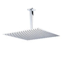 GobekUsa 16" Luxury Rain Shower Head with Wall Mounted Shower Arm - Bathroom Accessory