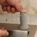 Modern matte black metal soap dispenser kitchen curved spout by Decorbites