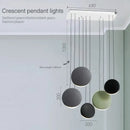 GobekUsa Crescent Moon Chandelier for Dining Room, Coffee Shop, Kitchen Island, and Bar