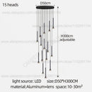 GobekUsa Horn-Shaped Nordic Pendant Lamp for Modern Living Room and Staircase