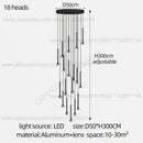 GobekUsa Horn-Shaped Nordic Pendant Lamp for Modern Living Room and Staircase