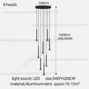 GobekUsa Horn-Shaped Nordic Pendant Lamp for Modern Living Room and Staircase