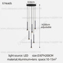GobekUsa Horn-Shaped Nordic Pendant Lamp for Modern Living Room and Staircase