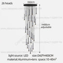 GobekUsa Horn-Shaped Nordic Pendant Lamp for Modern Living Room and Staircase