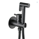 GobekUsa Brass Bidet Faucet Single Cold Water Black Toilet Sprayer Valve Jet Set