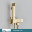 GobekUsa Brass Bidet Faucet Single Cold Water Black Toilet Sprayer Valve Jet Set
