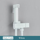 GobekUsa Brass Bidet Faucet Single Cold Water Black Toilet Sprayer Valve Jet Set