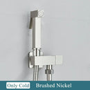 GobekUsa Brass Bidet Faucet Single Cold Water Black Toilet Sprayer Valve Jet Set
