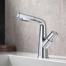 GobekUsa Brass Basin Faucet: Pull Out, Hot & Cold Mixer, 360° Lift, Bathroom Sink Tap
