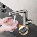 GobekUsa Brass Basin Faucet: Pull Out, Hot & Cold Mixer, 360° Lift, Bathroom Sink Tap