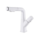 GobekUsa Brass Basin Faucet: Pull Out, Hot & Cold Mixer, 360° Lift, Bathroom Sink Tap