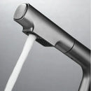 GobekUsa Brass Basin Faucet: Pull Out, Hot & Cold Mixer, 360° Lift, Bathroom Sink Tap