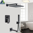 GobekUsa Black Rain 16" Shower Faucet with 3-ways Mixer and Handshower