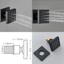 GobekUsa Digital Display Luxury Rainfall Shower Faucet with Massage System & Bathtub Faucet