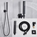 GobekUsa Digital Display Luxury Rainfall Shower Faucet with Massage System & Bathtub Faucet