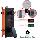 GobekUsa Digital Display Luxury Rainfall Shower Faucet with Massage System & Bathtub Faucet