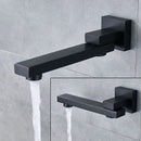 GobekUsa Black Wall Mounted Shower Faucet with Handshower and Rainfall Shower Head