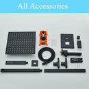 GobekUsa Black Rainfall Shower Faucets with Slider Bar and Embedded Mixer