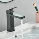 GobekUsa Gold Stainless Steel Bathroom Basin Faucet Mixer Deck Mounted