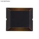 GobekUsa Simple Style Matte Black LED Wall Sconce Lamp with Metallic Squared Shade - Warm/White Lighting for Balcony