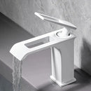 GobekUsa Black Brass Basin Faucet - Cold & Hot Waterfall Sink Tap