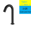 GobekUsa Black Sensor Faucet Bathroom Sink Deck Mount Automatic Basin Faucet
