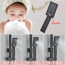 GobekUsa Black Stainless Steel Shower Faucet Set with Waterfall Outlet - Chrome Bathtub Tap