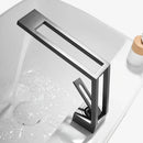 GobekUsa Black Single Handle Basin Faucet Modern Bathroom Mixer