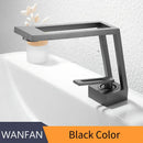 GobekUsa Black Single Handle Basin Faucet Modern Bathroom Mixer