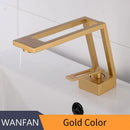 GobekUsa Black Single Handle Basin Faucet Modern Bathroom Mixer
