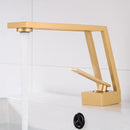 GobekUsa Black Single Handle Basin Faucet Modern Bathroom Mixer