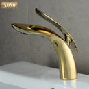 GobekUsa Gold Single Handle Bathroom Basin Faucet Mixer Tap - 23025A-H