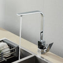 GobekUsa Black Square Kitchen Faucet: Chorme/Gold Hot Cold Mixer Tap 360° Rotation