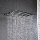 GobekUsa 16 Inch Stainless Steel Chrome Square Rainfall Shower Head for Bathroom