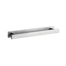 Modern matte black steel towel rack bathroom hanger by Decorbites