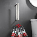 Modern matte black steel towel rack bathroom hanger by Decorbites