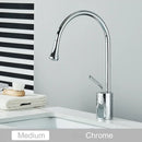 GobekUsa Gold Tall Basin Faucet, 360 Swivel Waterfall Mixer for Bathroom Washbasin